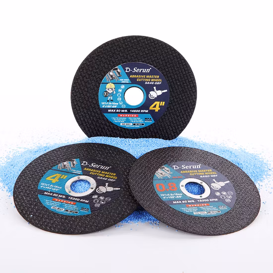 Meule de coupe et de meulage super fine de 4 pouces pour fer d'angle