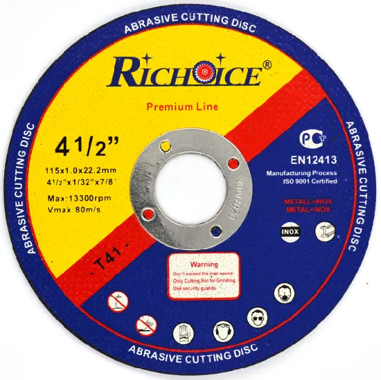 Richoice 115/125/150/180/230mm métal/acier/pierre pour meuleuse d'angle meulage disque de coupe roues disque de coupe abrasif