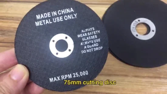 Disque de coupe super fin noir 107 x 1 x 16 mm pour le métal, l'acier au carbone, l'acier allié, l'acier inoxydable, etc.